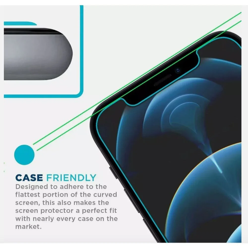 Tech Armor HD Clear Film Screen Protector for iPhone 12 Pro Max 6.7